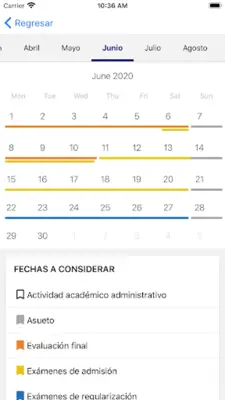 Calendario Académico UG android App screenshot 9