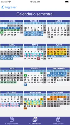 Calendario Académico UG android App screenshot 10