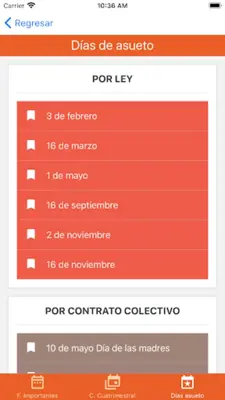 Calendario Académico UG android App screenshot 11