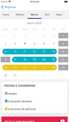 Calendario Académico UG android App screenshot 13